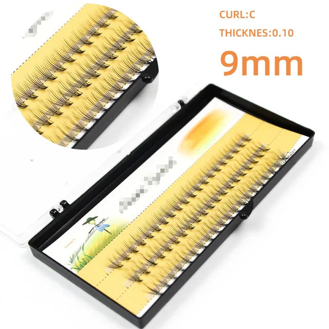 60 bundles/box individual lashes, 10D 0.07/0.1thick clusters eyelash extension, natural false eyelashes, makeup lashes wholesale