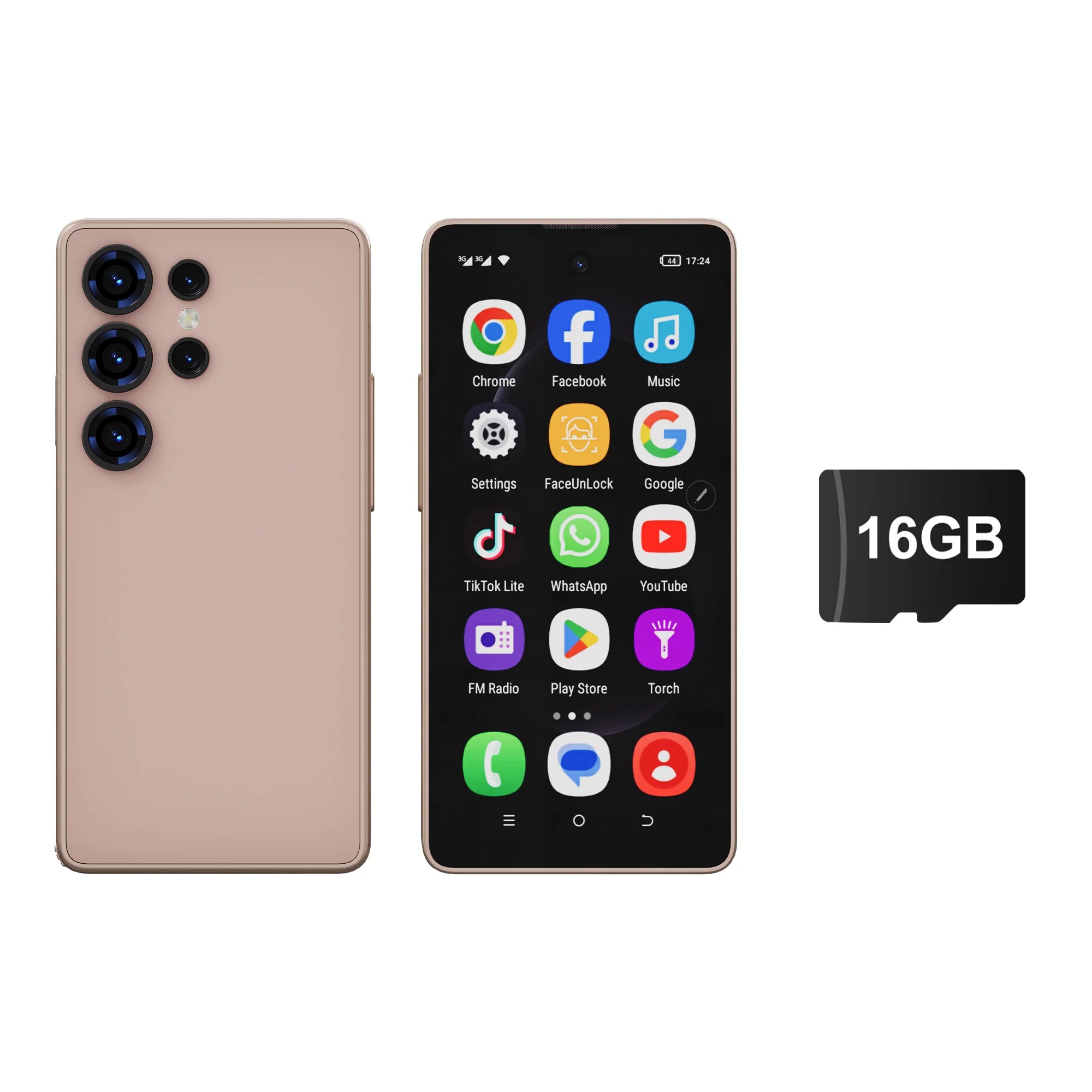 SERVO Mini Smartphone Android 8.1 Built in Stylus 4" Display 16GB ROM Face Unlock GPS WIFI Play Store 3G WCDMA Tiny Mobile Phone