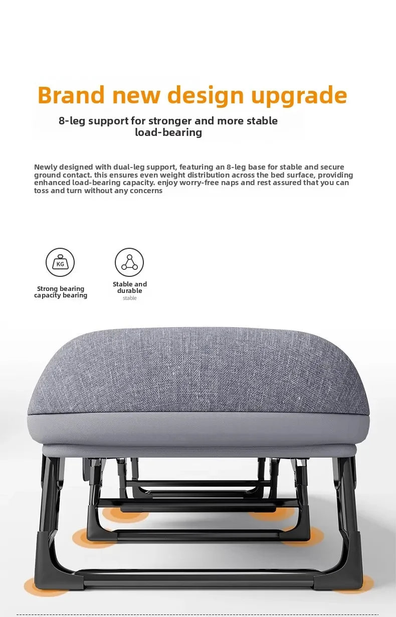 Household GoodsLunch Break Folding Bed Office Single Recliner Portable Hospital Escort March Dual-purpose Nap Bed