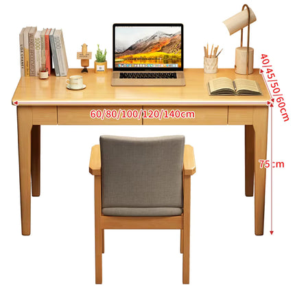 Solid Wood Computer Desk Home Office Table