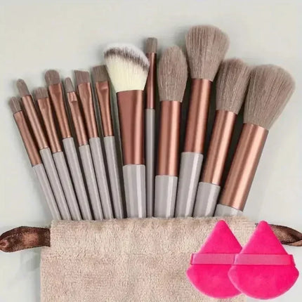 Soft Cosmetic Brush Set with Blender