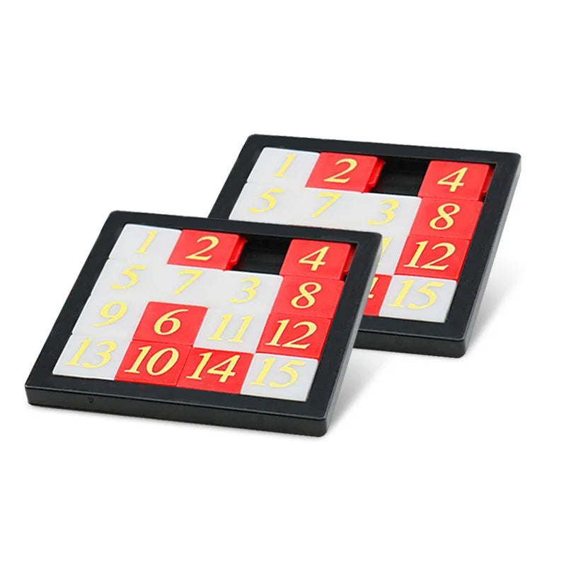 Number Sliding Puzzle Game Huarong Road Brain Teaser IQ Test Montessori Educational Toys Classroom Prizes For Students