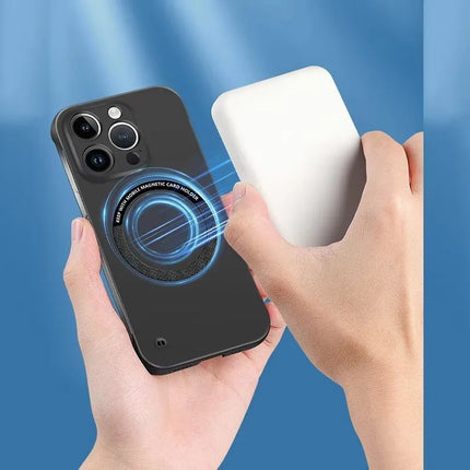 Iphone Ultra Thin Hard PC Magnetic Frameless for all iphone Case with Magsafe