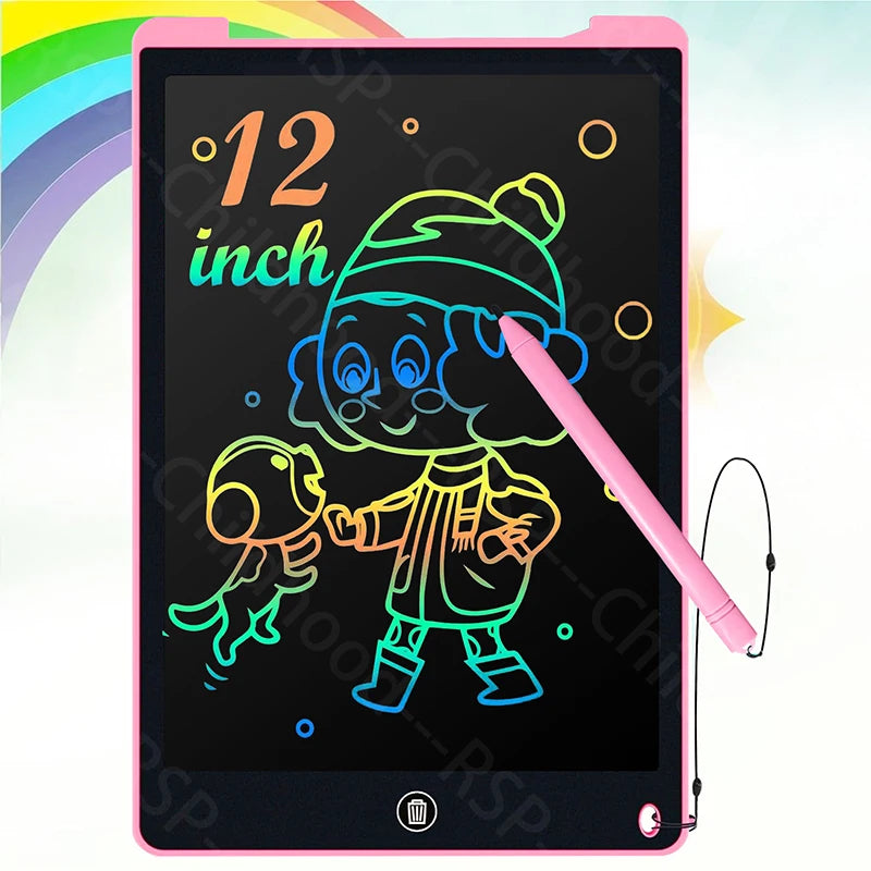 12 Inch / 8.5 Inch LCD Writing Board Drawing Tablet Colorful Doodle Board Eye Protection Learning Gifts for young people