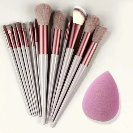 Soft Cosmetic Brush Set with Blender
