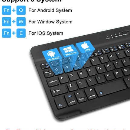 Universal Wireless Bluetooth Keyboard & Mouse Combo for Laptop, Tablet & Desktop