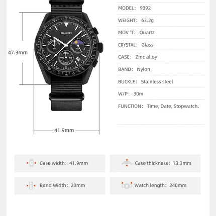 SKMEI Quartz Chronograph Watches Men Women