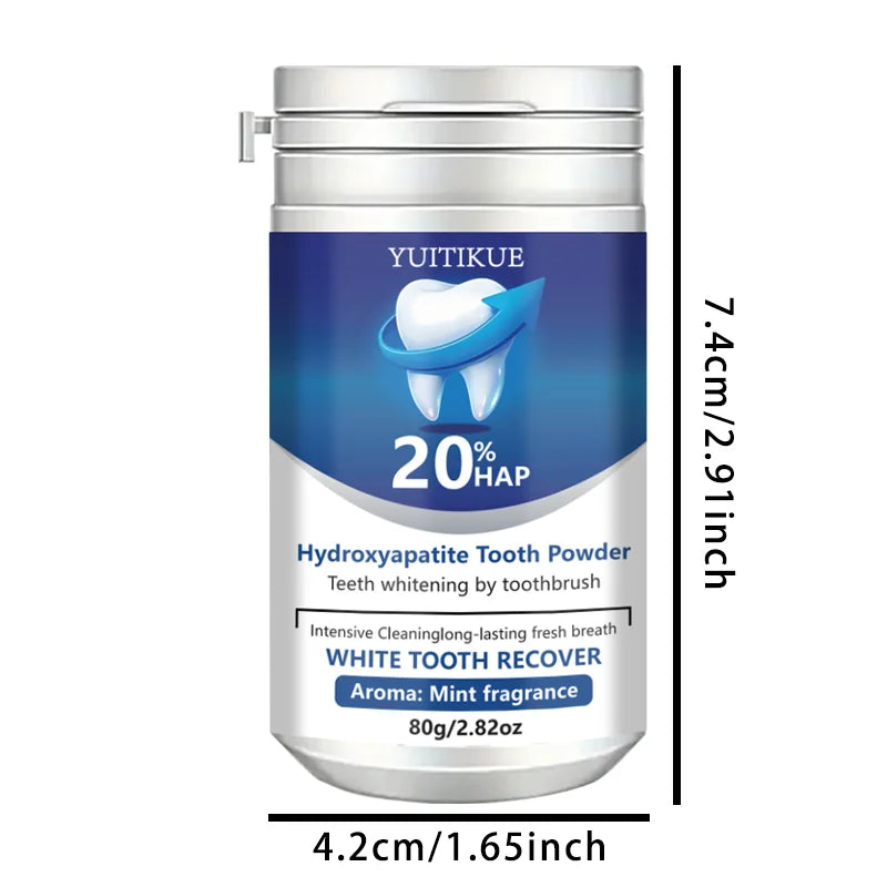 YUITIKUE 20% HAP Hydroxyapatite Toothpaste - Teeth Whitening Mint Fresh Breath Intensive Cleaning Toothpaste