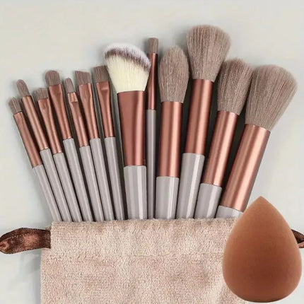 Soft Cosmetic Brush Set with Blender