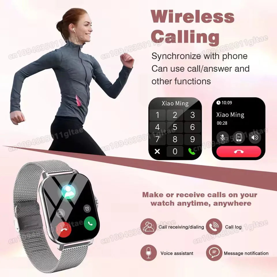 2026 Smart Watch Android IOS Phone 1.83 Inch Color Screen Bluetooth Answer Call Fitness Watches Tracker Smartwatch Women Men New