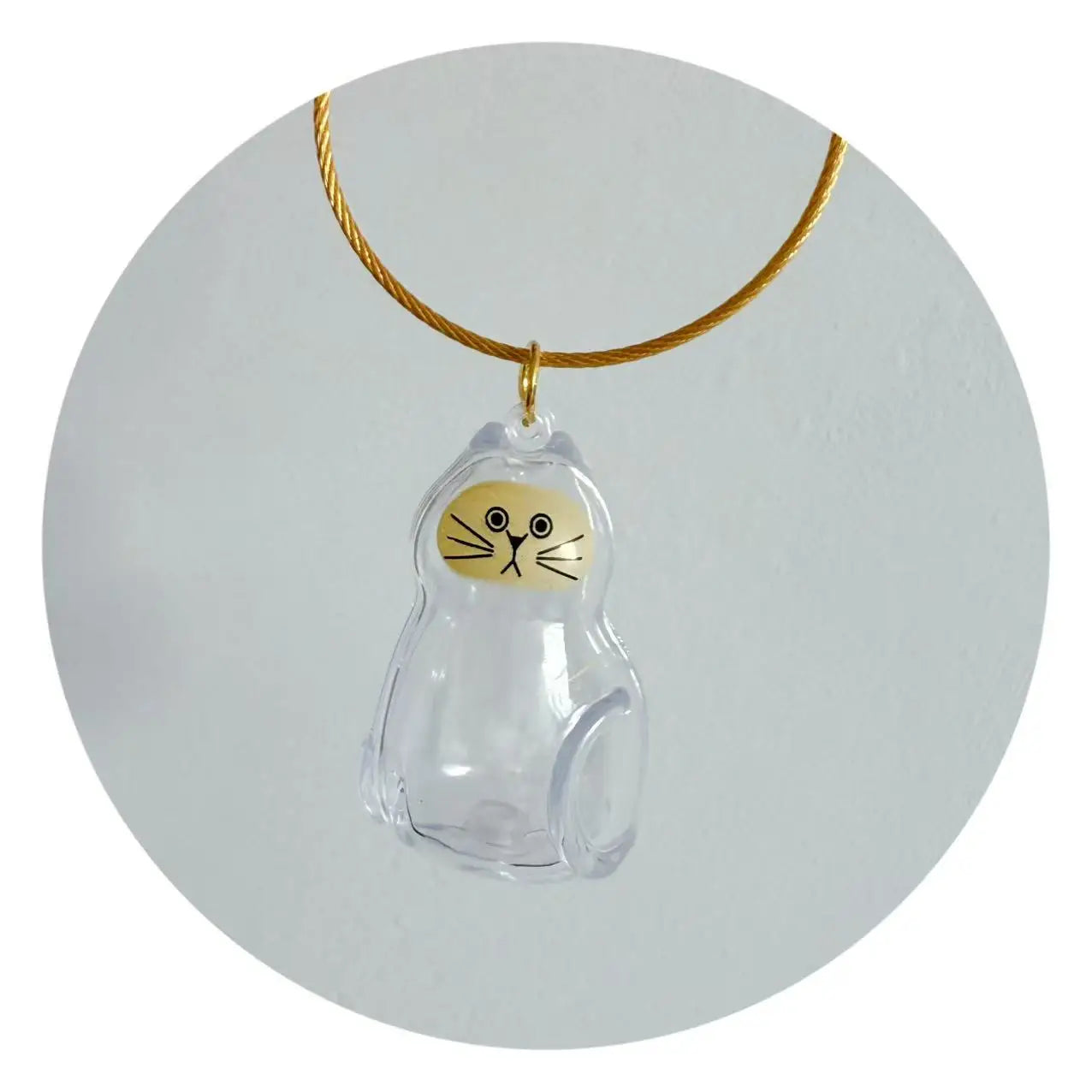 Creative Cat Hair Storage Capsule Transparent Cute Cat/Dog Charm Resin Pendant With Key Ring for Pet Lover DIY Memorial Keychain