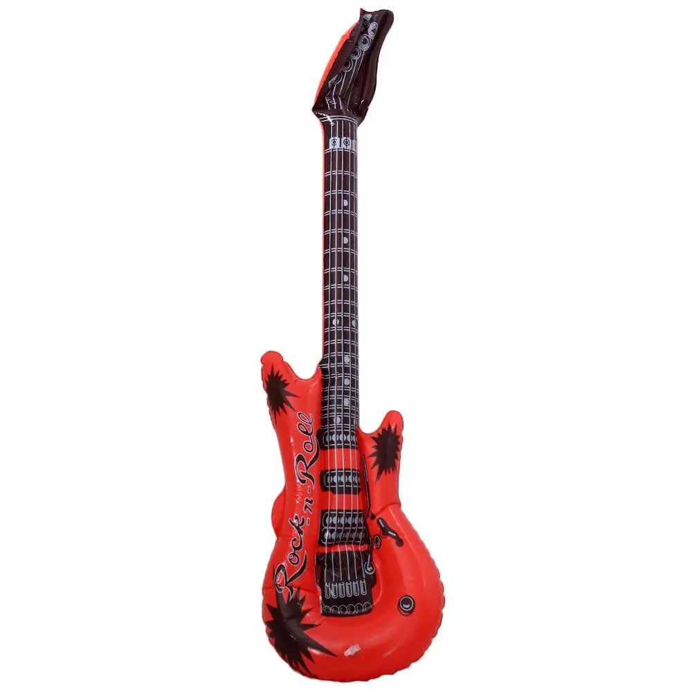 PVC Inflatable Musical Instrument Toys Random Color Inflatable Inflatable Guitar Balloon Creative Decorative