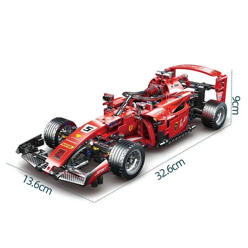 2025 Technical NEW F1 Racing Car Building Blocks Set MOC Model Kit DIY Assembly Bricks Creative Educational Toys For Children