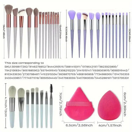 Soft Cosmetic Brush Set with Blender