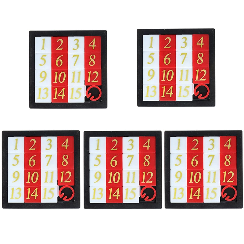 Number Sliding Puzzle Game Huarong Road Brain Teaser IQ Test Montessori Educational Toys Classroom Prizes For Students