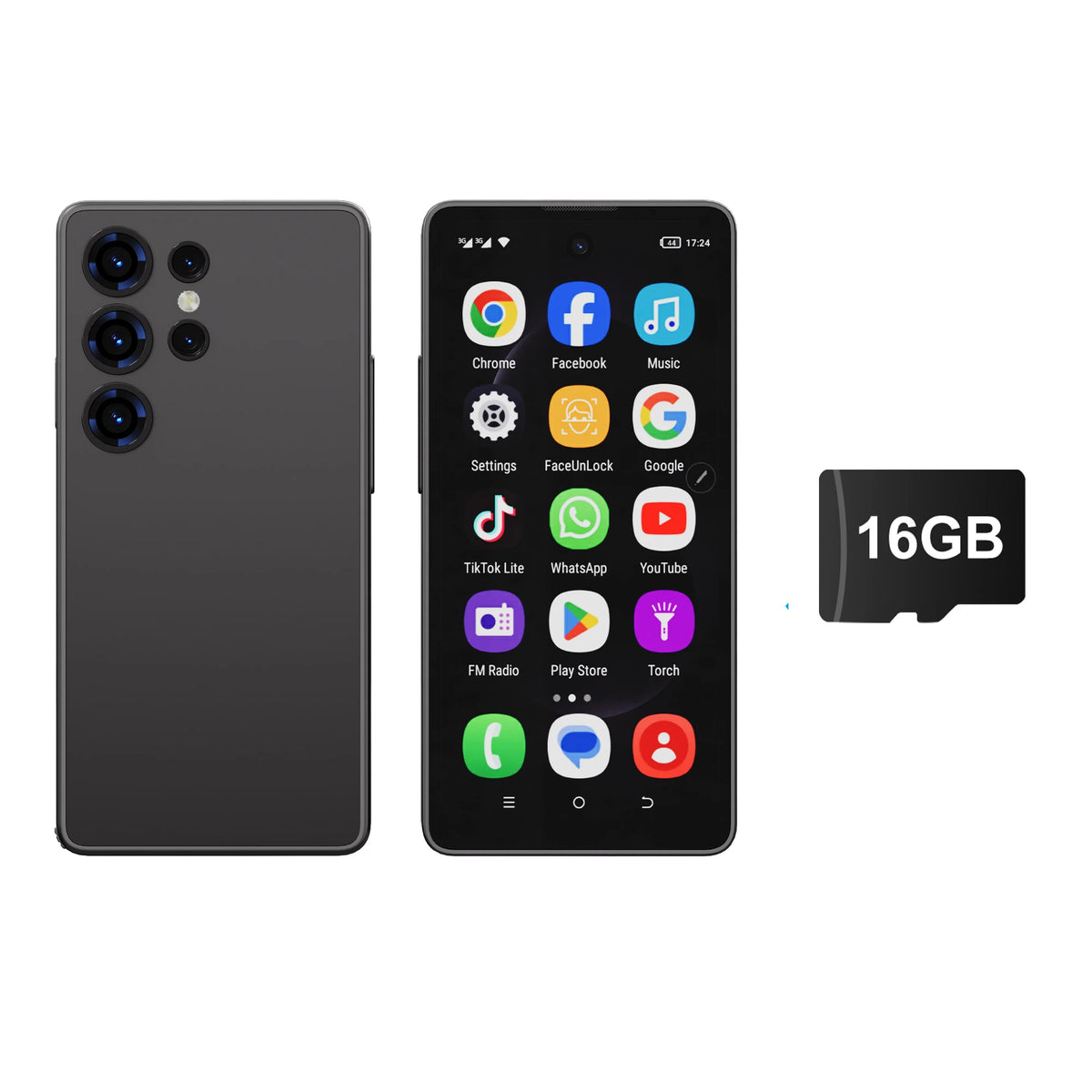 SERVO Mini Smartphone Android 8.1 Built in Stylus 4" Display 16GB ROM Face Unlock GPS WIFI Play Store 3G WCDMA Tiny Mobile Phone