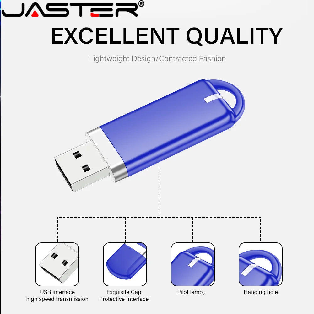 JASTER USB Flash Drives 2.0 Plastics Mini Pen Drive 128MB 4GB 8GB 16GB 32GB 64GB 128GB Commercial Affairs USB Memory Stick Gifts