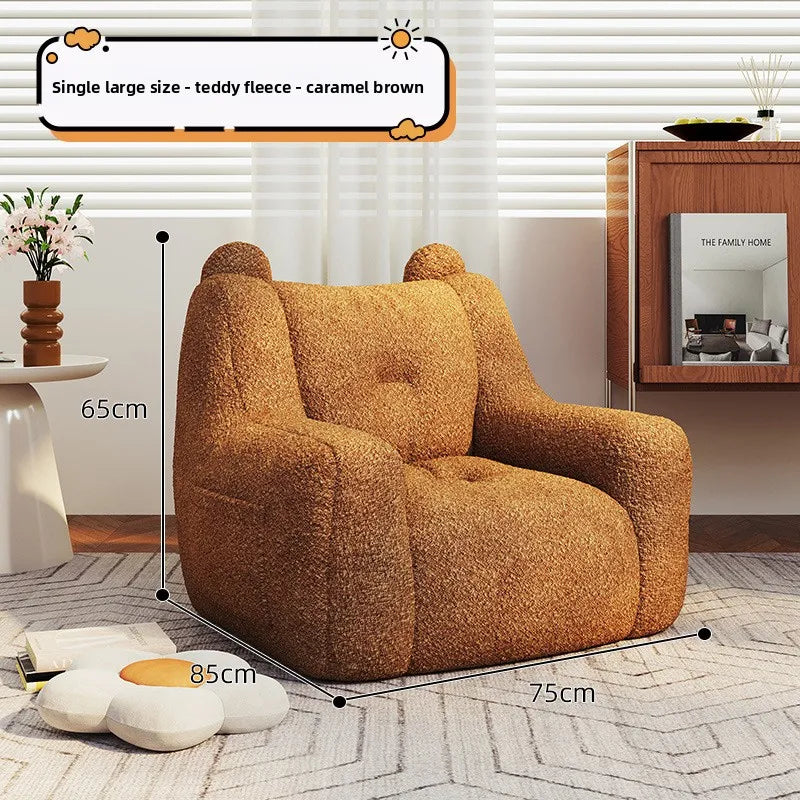 Adult sofa lazy sofa chair reading book corner small sofa chair bedroom cartoon lazy seat
