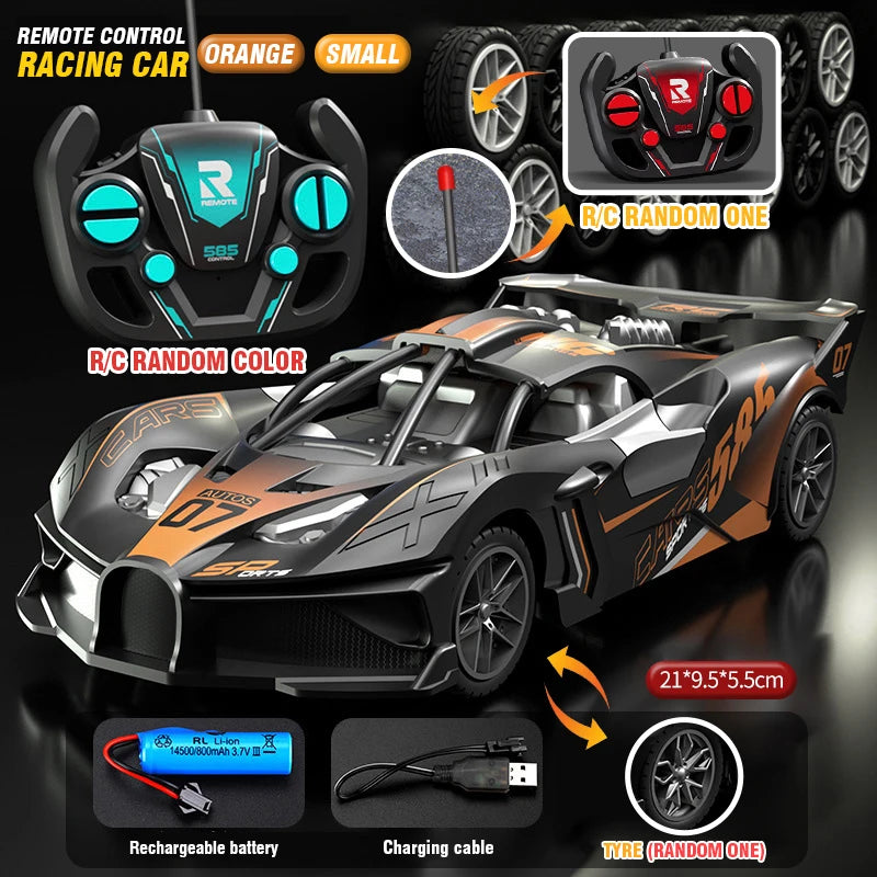 RC Car High Speed Sports Remote Controlled Mini Scale Model Vehicle Electric Drift Racing Car Toys for Boys Kids Birthday Gifts