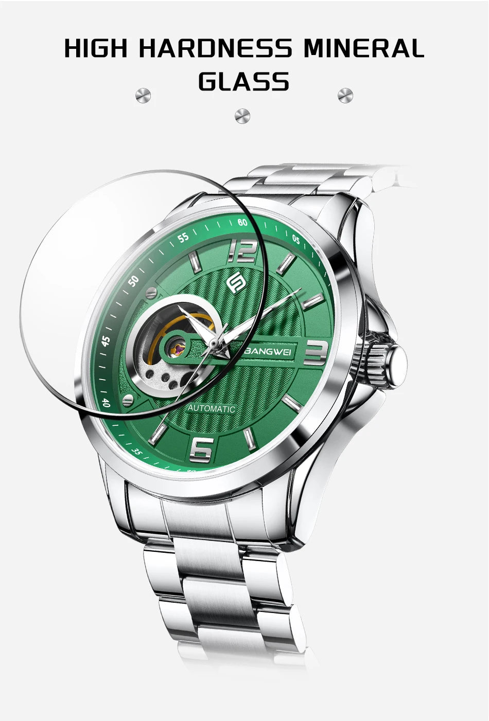 LIGE Fashion Luxury Mechanical Wristwatches Business Automatic Movement Hollow Waterproof Classic Casual Man Watch Reloj Hombre