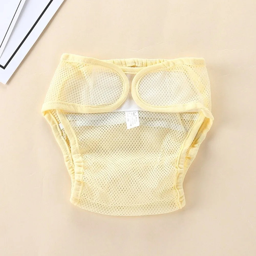 Baby Mesh Baby Diaper Washable Breathable Newborn Training Pants Cotton Reusable Cloth Nappies Toddler Stuff