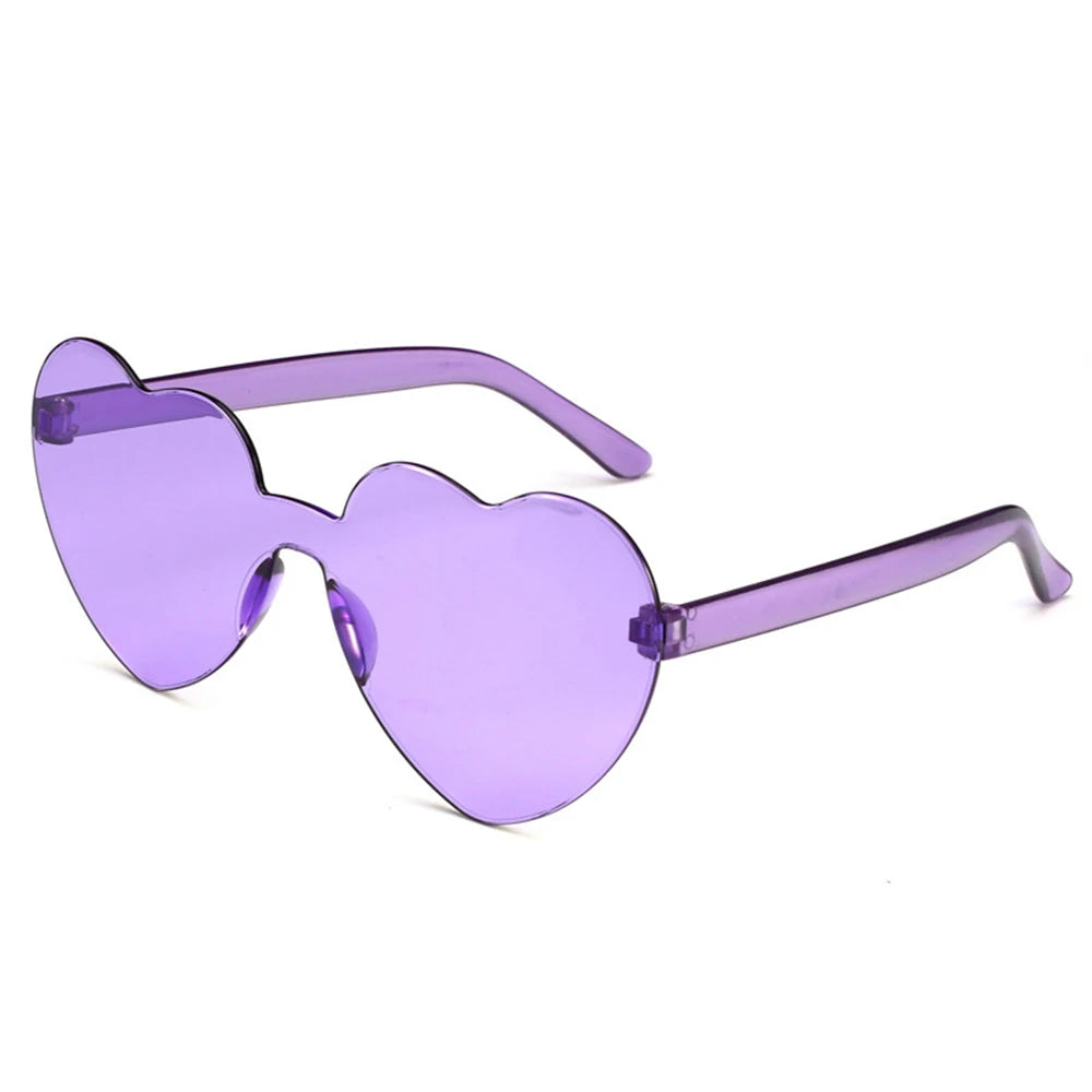 Sun Glasses Goggles Uv Gradient Heart Sunglasses Heart-Shaped Sunglasses Fashionable Colorful Eyeglasses Eyewear Driving Goggles