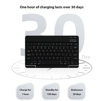 Universal Wireless Bluetooth Keyboard & Mouse Combo for Laptop, Tablet & Desktop