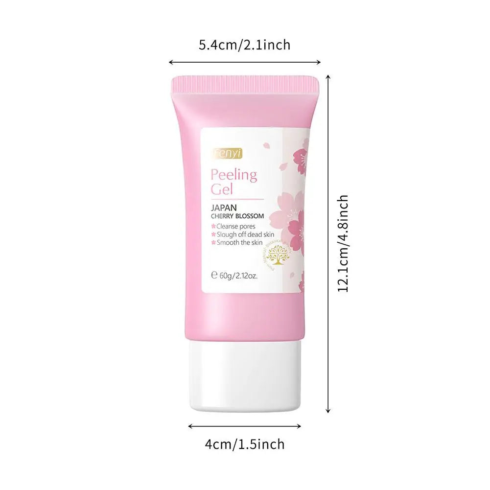 japan sakura Deep Cleansing Exfoliating Face Scrub Gel deep cleasning Moisturizing Gentle Skin Care for women
