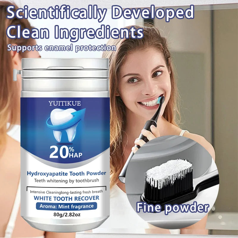 YUITIKUE 20% HAP Hydroxyapatite Toothpaste - Teeth Whitening Mint Fresh Breath Intensive Cleaning Toothpaste