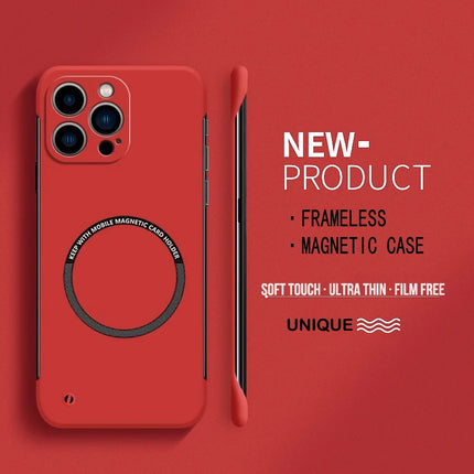 Iphone Ultra Thin Hard PC Magnetic Frameless for all iphone Case with Magsafe