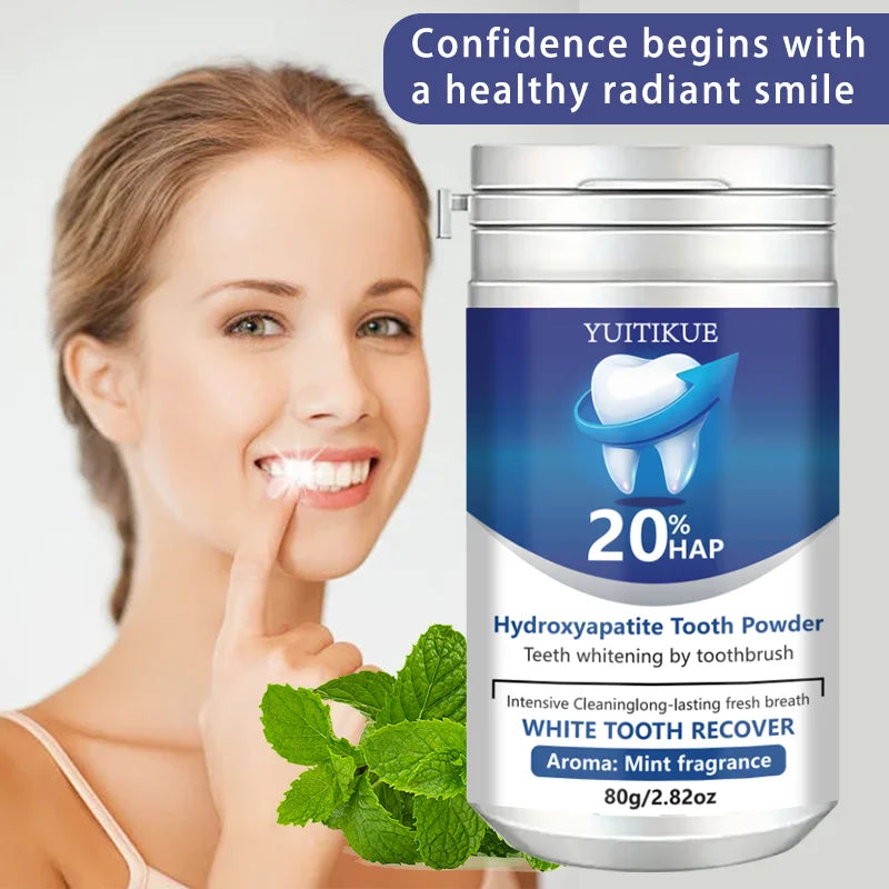 YUITIKUE 20% HAP Hydroxyapatite Toothpaste - Teeth Whitening Mint Fresh Breath Intensive Cleaning Toothpaste