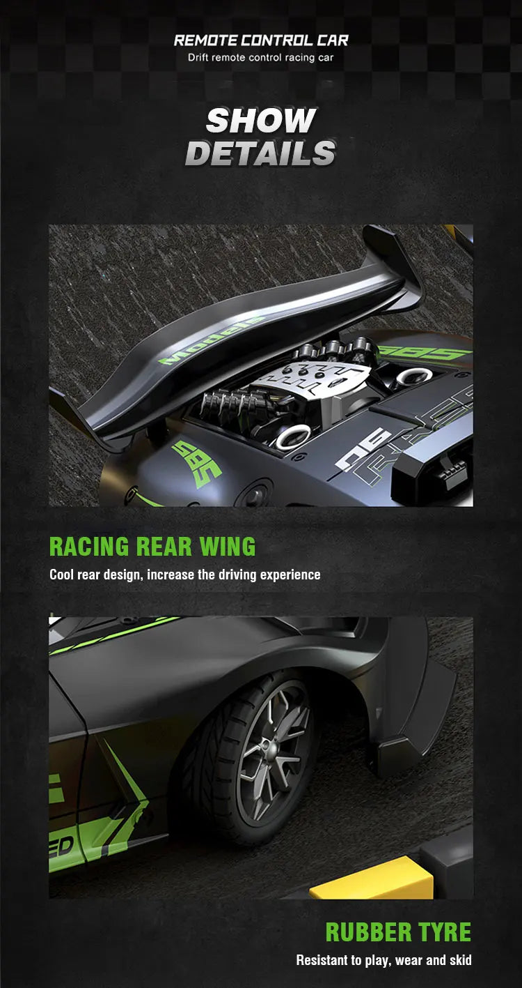 RC Car High Speed Sports Remote Controlled Mini Scale Model Vehicle Electric Drift Racing Car Toys for Boys Kids Birthday Gifts