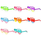 Sun Glasses Goggles Uv Gradient Heart Sunglasses Heart-Shaped Sunglasses Fashionable Colorful Eyeglasses Eyewear Driving Goggles