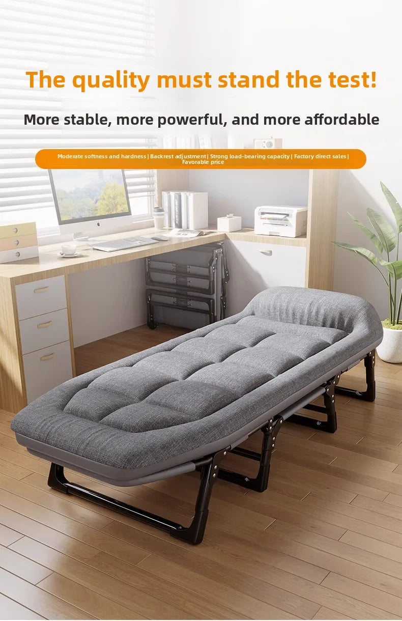 Household GoodsLunch Break Folding Bed Office Single Recliner Portable Hospital Escort March Dual-purpose Nap Bed