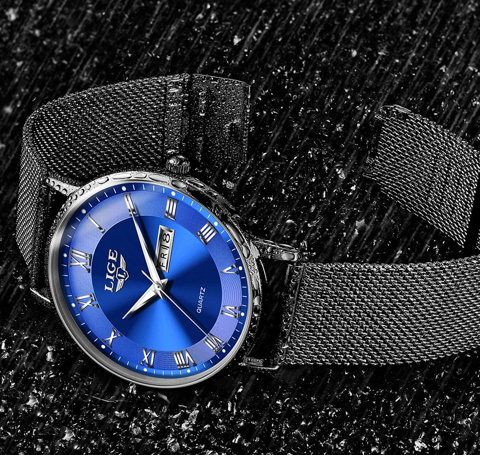 LIGE New Creative Ladies Watches Fashion Waterproof Quartz Watch For Women Casual Sport Bracelet Watch Female Relogio Feminino