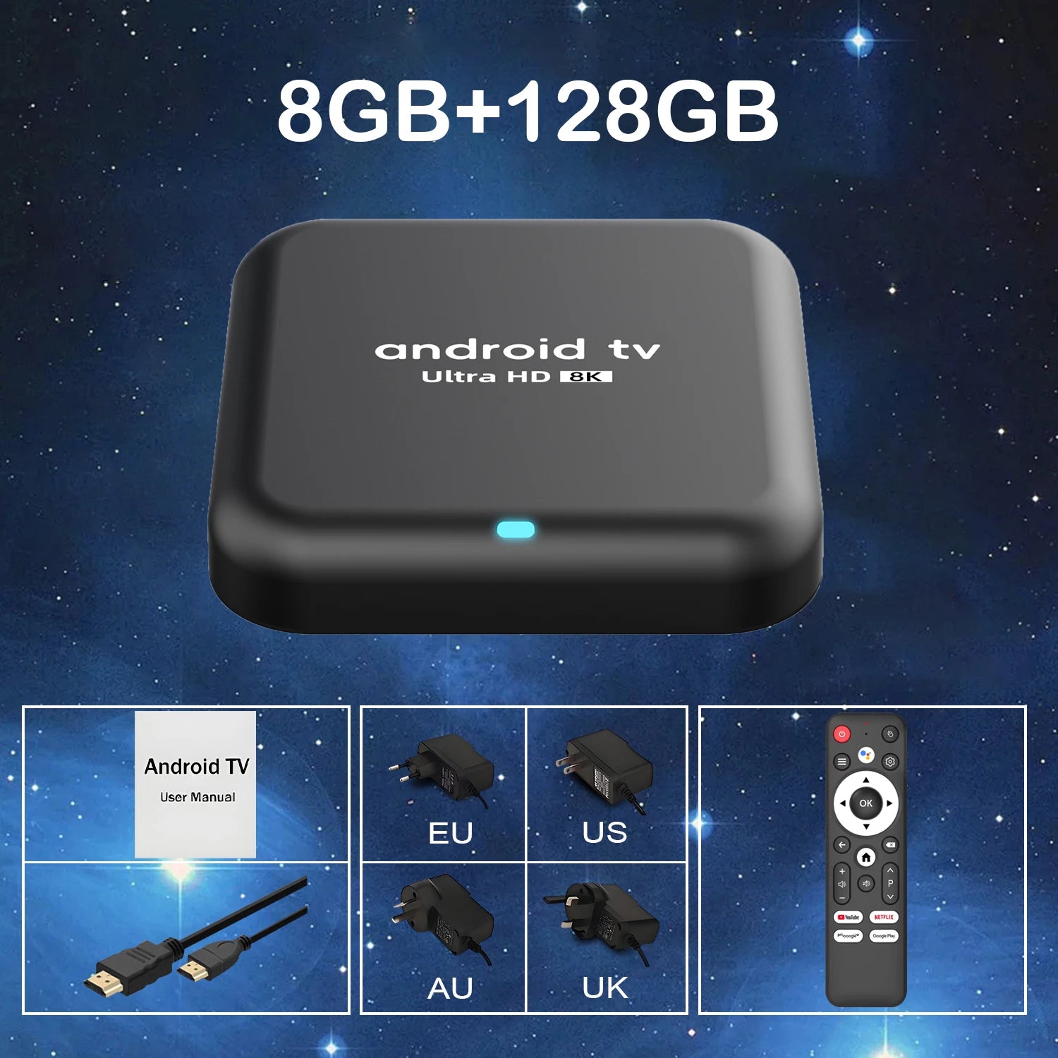 Android 16 Smart TV Box Q18 RK3518 Chip 8GB+256GB 8K Media Player Google Voice Assistant Dual WiFi BT 6.0 Very Fast Set Top Box