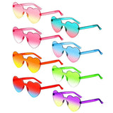Sun Glasses Goggles Uv Gradient Heart Sunglasses Heart-Shaped Sunglasses Fashionable Colorful Eyeglasses Eyewear Driving Goggles