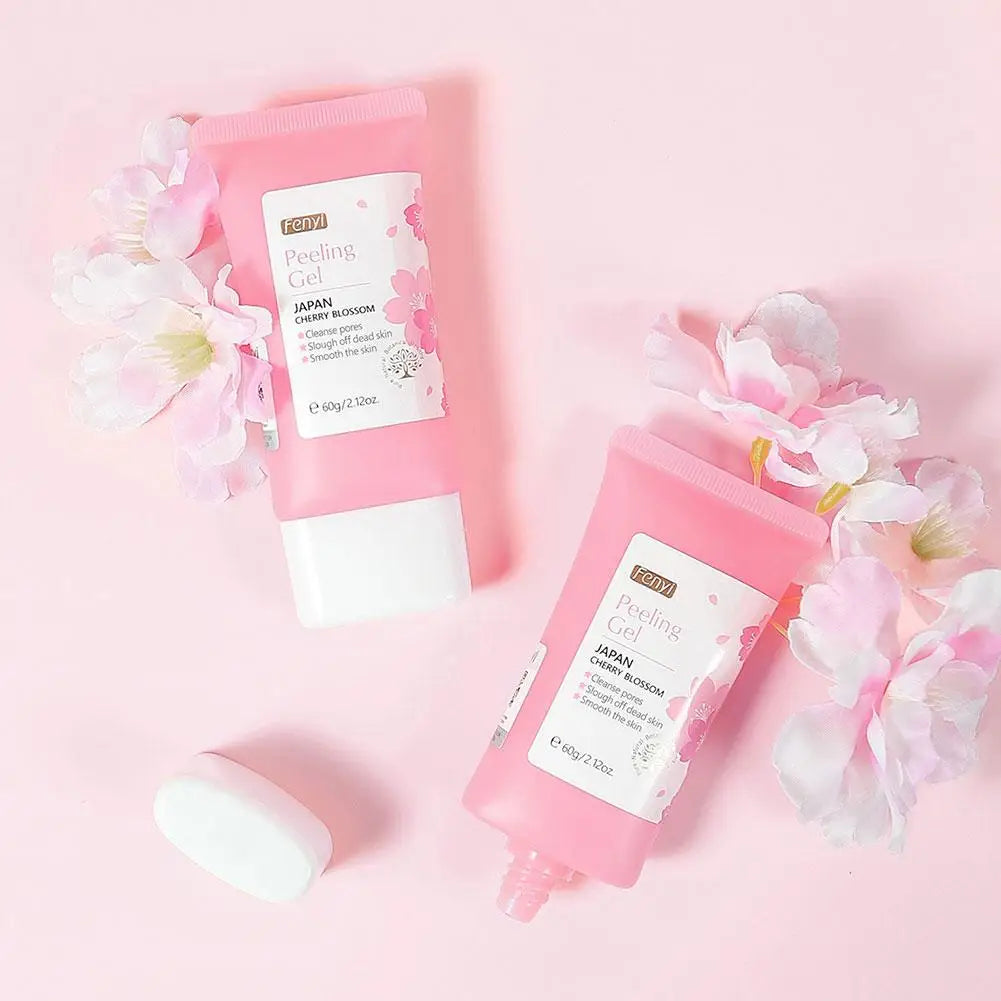 japan sakura Deep Cleansing Exfoliating Face Scrub Gel deep cleasning Moisturizing Gentle Skin Care for women