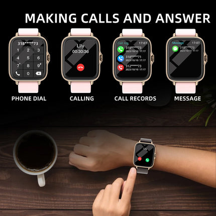 DESERTCAT 1.83" Bluetooth Smart Watch – Fitness Tracker & Call Function