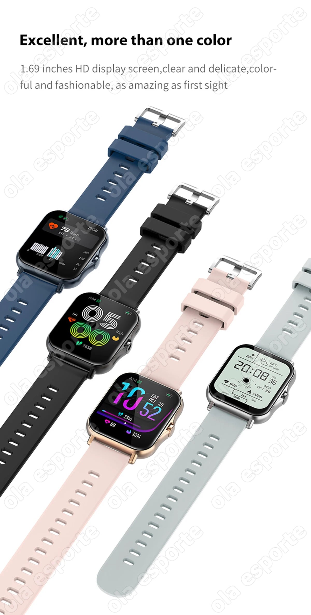 2026 Smart Watch Android IOS Phone 1.83 Inch Color Screen Bluetooth Answer Call Fitness Watches Tracker Smartwatch Women Men New
