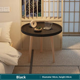 Small round table small apartment bedside table bedroom coffee table rack
