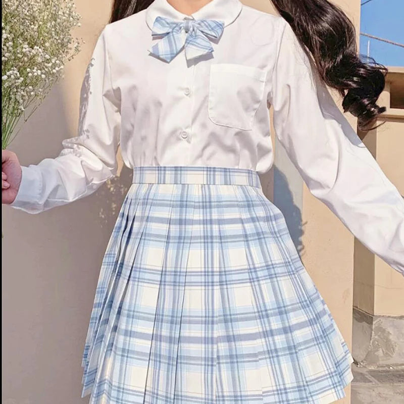 ZOKI Plaid Women Pleated Skirt Bow Knot Summer High Waist Preppy Girls Dance Mini Skirt Cute A Line Harajuku Sexy Japan Faldas