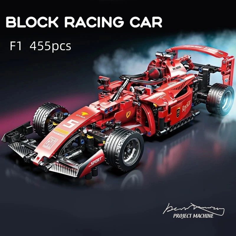 2025 Technical NEW F1 Racing Car Building Blocks Set MOC Model Kit DIY Assembly Bricks Creative Educational Toys For Children
