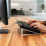 preferred1 Pair Portable Adjustable Keyboard Risers NonSlip Accessories Ergonomic Stand for Computer Office Table Easy Setup