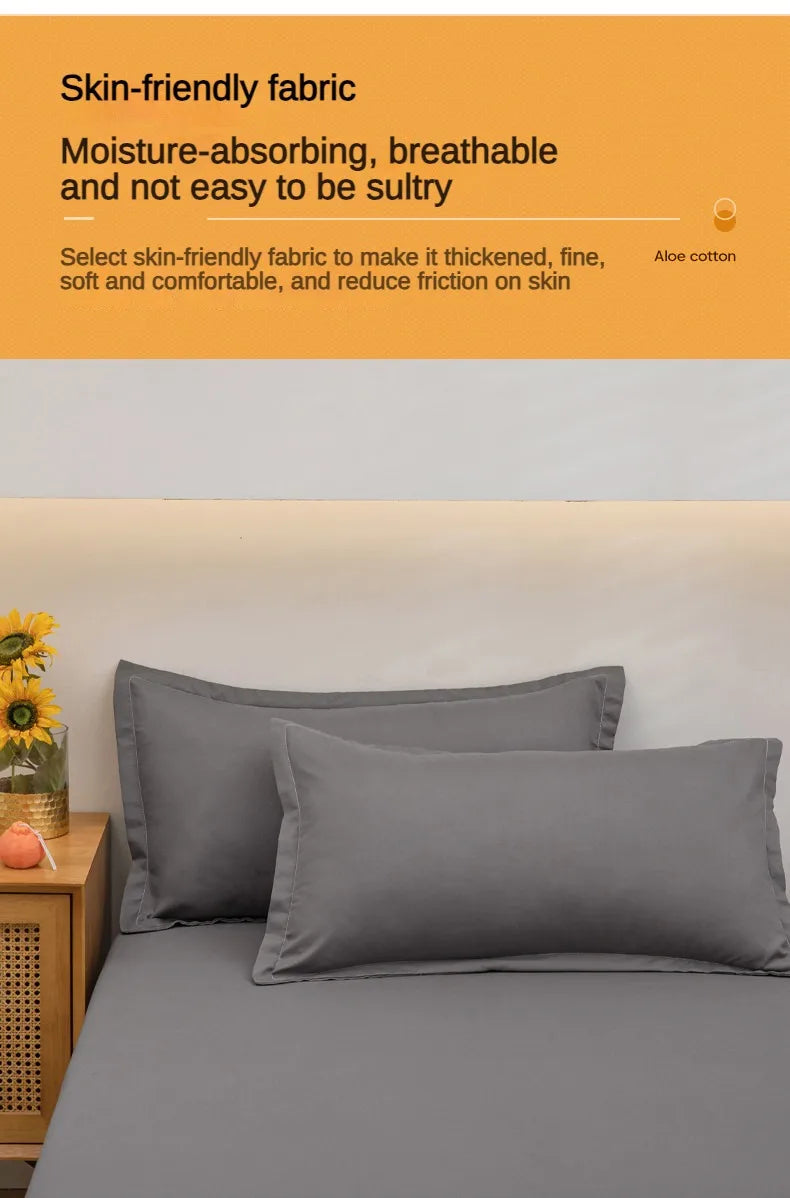 1 pc Bed Flat Sheet for Double Bed Plain Solid Color Top Sheets Single/Queen/King Flat Bedsheets Soft Home Bed Linen Sheets