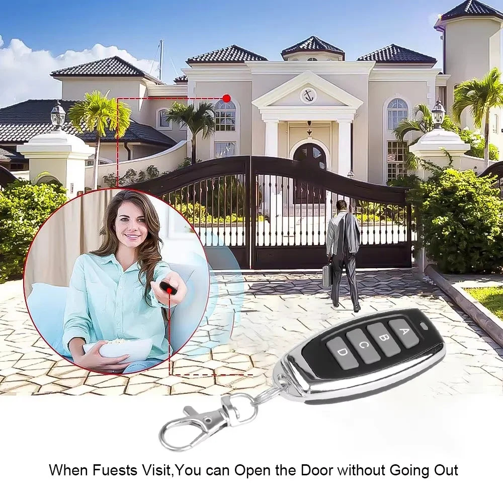 433Mhz Wireless RF Remote Control 1527 Learning Code Smart Home Transmitter 4/3/2/1Key For Led Light Car Gate Garage Door Opener