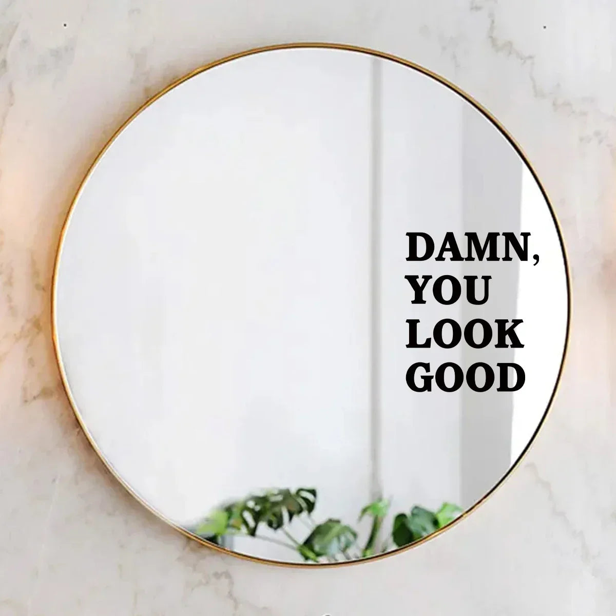 1Pc Encouraging Text Wall Mirror Sticker Furniture Home Decor Accessories Living Room Kids Room Decoration Bedroom Wall Decals