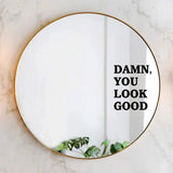 1Pc Encouraging Text Wall Mirror Sticker Furniture Home Decor Accessories Living Room Kids Room Decoration Bedroom Wall Decals