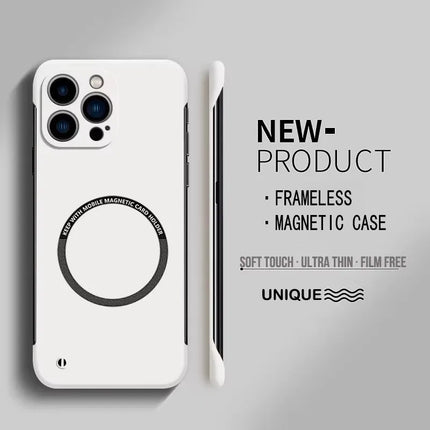 Iphone Ultra Thin Hard PC Magnetic Frameless for all iphone Case with Magsafe