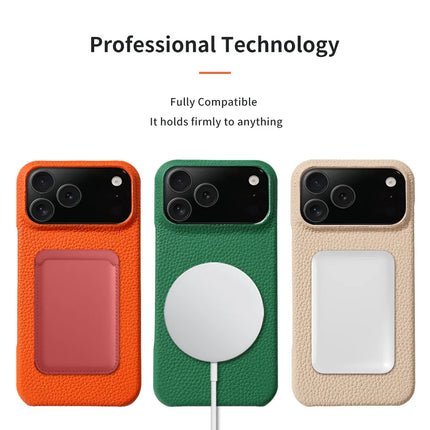 Magsafe Case for iPhone 17 Air 15 16 Pro Max 17Pro Lychee Natural